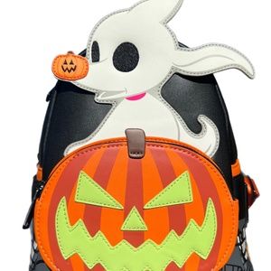 Loungefly Zero Nightmare Before Christmas Pumpkin Mini Backpack